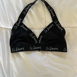 La Senza Black Bralette with Logo Straps